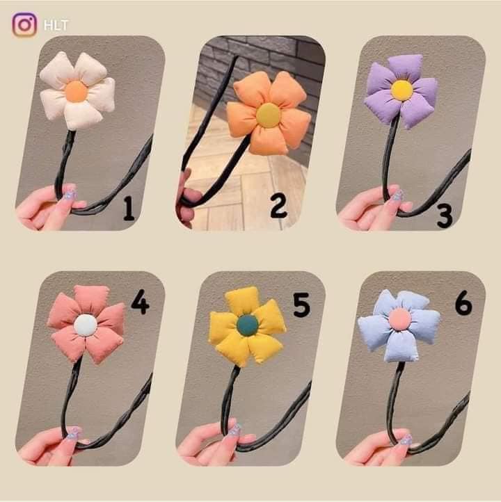 Combo 2 Thanh uốn, búi tóc hình hoa dễ thương cho bé