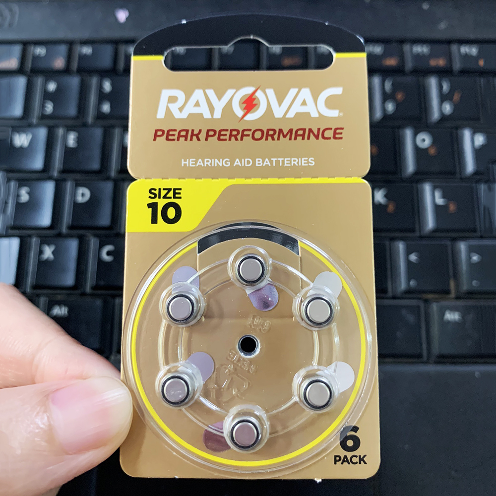 Pin máy trợ thính Rayovac PR70, Pin A10 ( vỉ 6 viên )