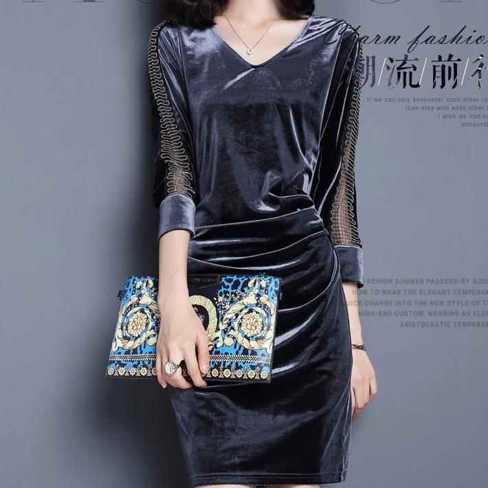 [HCM]Đầm Nhung Cao Cấp Sang Trọng