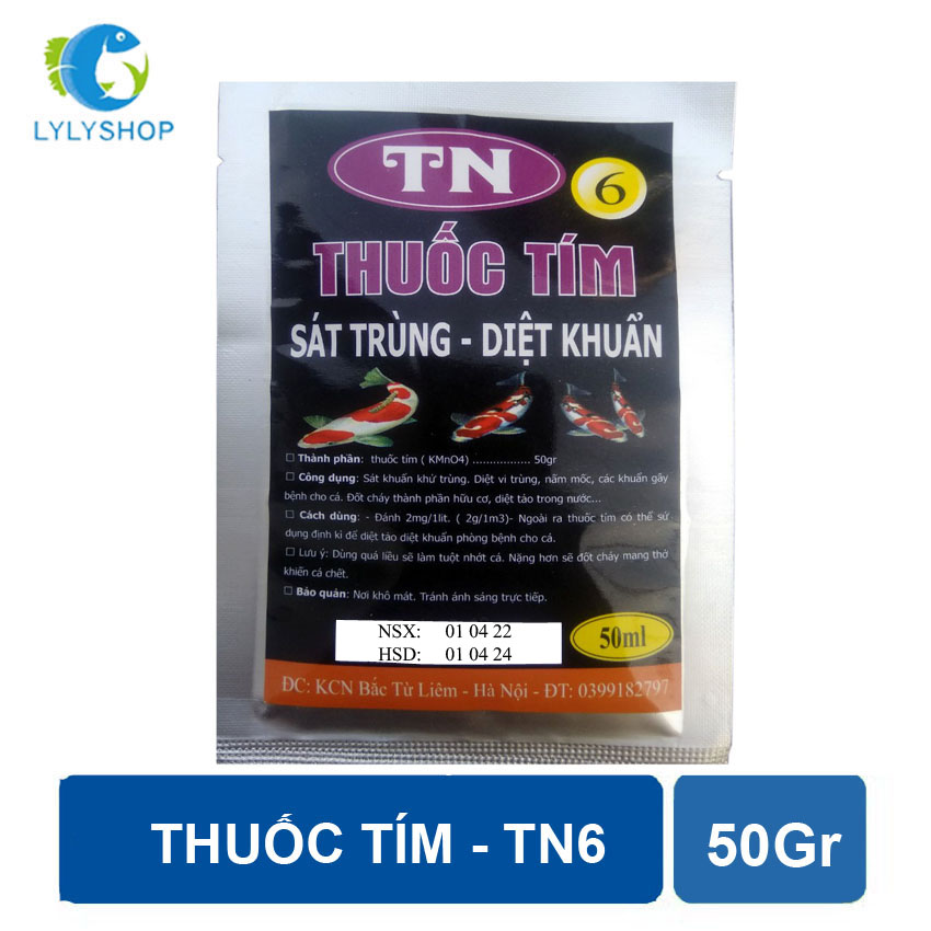 TN6 Diệt Khuẩn, Nấm Mốc Gây Bệnh Cho Các Loại Cá 50ml
