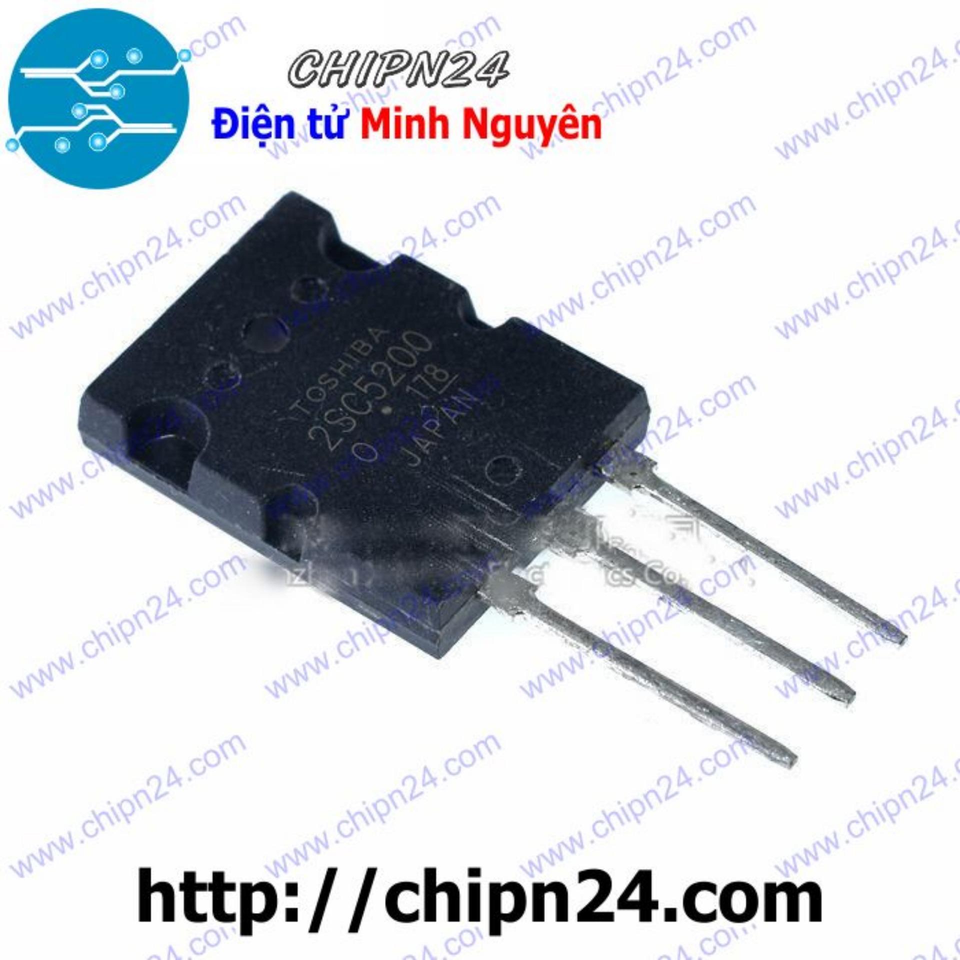 [1 con] (KT1) Transistor C5200 TO-264 NPN 15A 230V (2SC5200 5200)