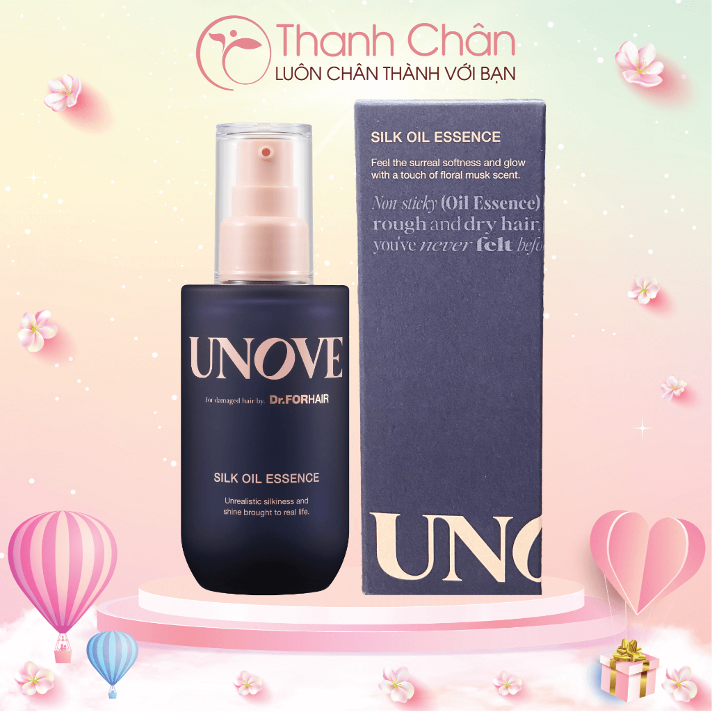 Tinh chất dưỡng tóc UNOVE Silk Oil Essence 70ml, chăm sóc tóc khô và hư tổn