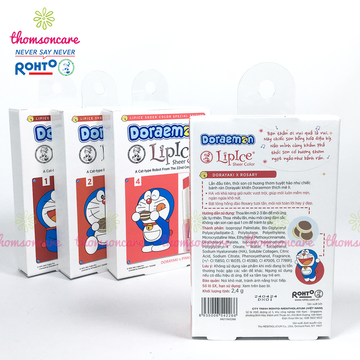 Son Dưỡng Có Màu Doraemon x LipIce Sheer Color