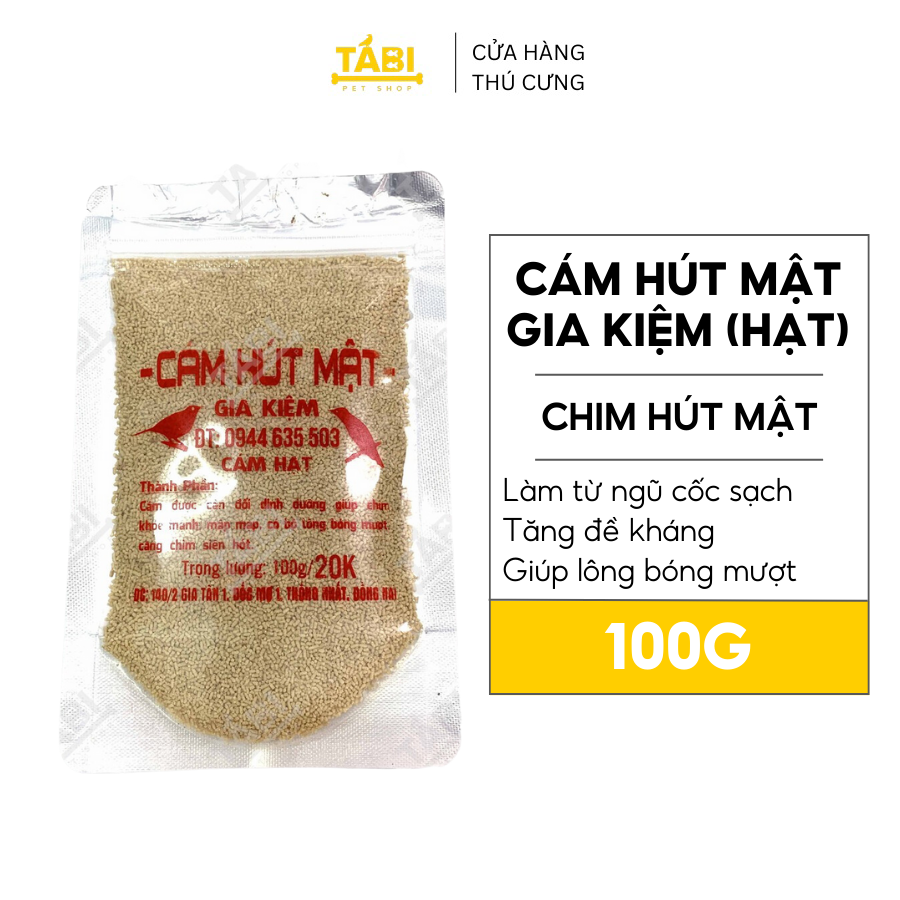 100GR Cám Hút Mật Gia Kiệm (Hạt) - Cám Chim Hút Mật Cao Cấp