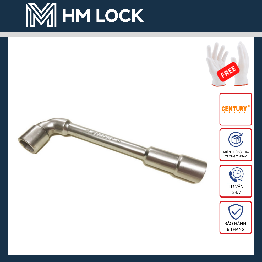 Điếu lỗ xi mờ century size 6-19mm - thép cr-v siêu cứng, không gỉ cao cấp - hm lock