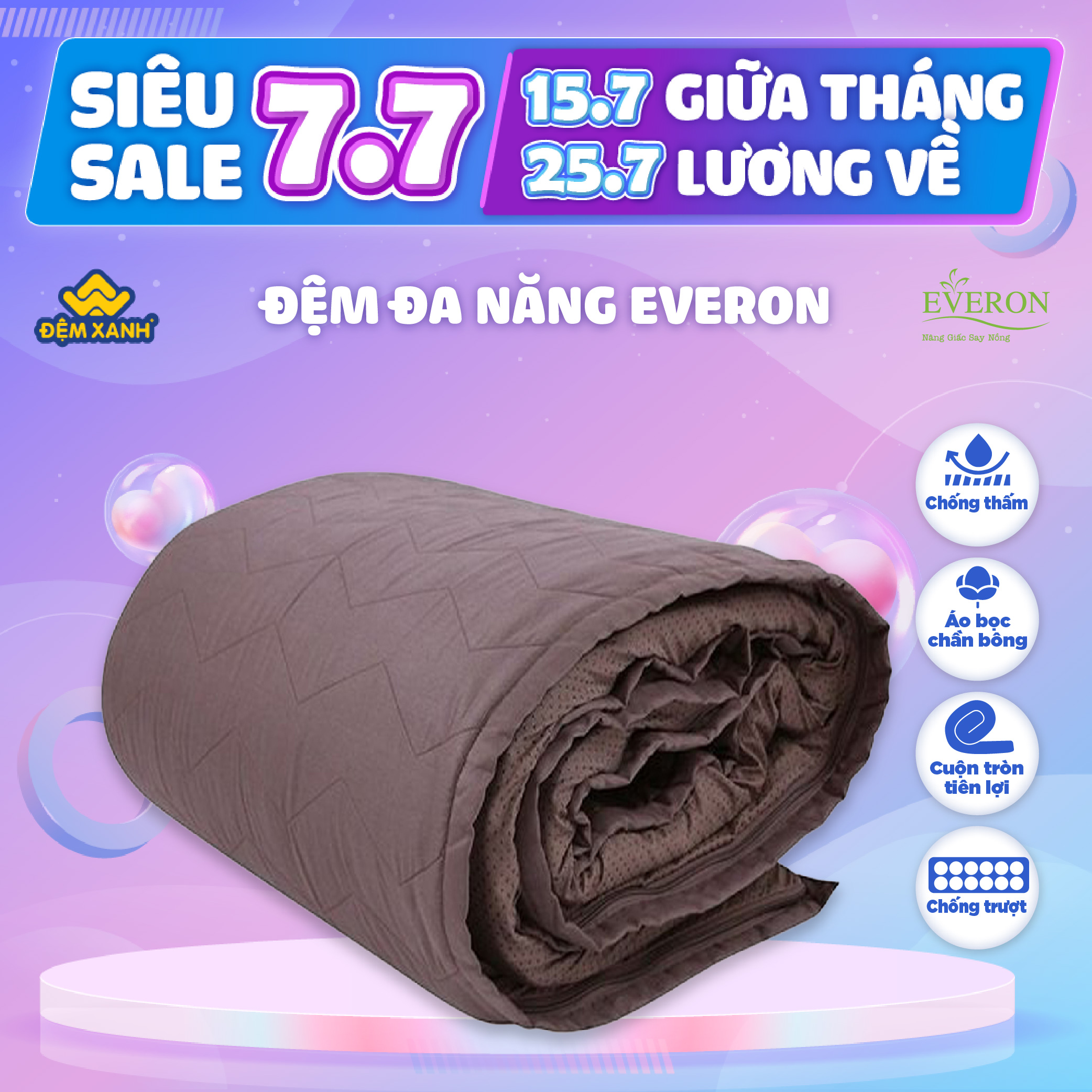 Đệm đa năng Everon - Chính hãng