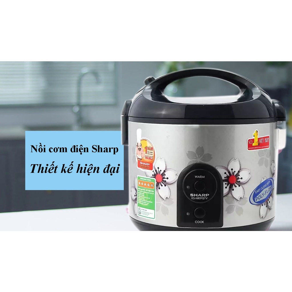 Thanh lý nồi cơm điện Sharp 1.8 lít KS-NR191STV