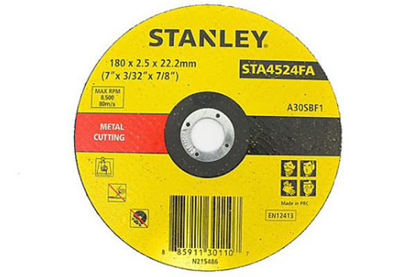 180 X 2.5 X 22 Đá Cắt Sắt Stanley Sta4524Fa Stanley STA4524FA