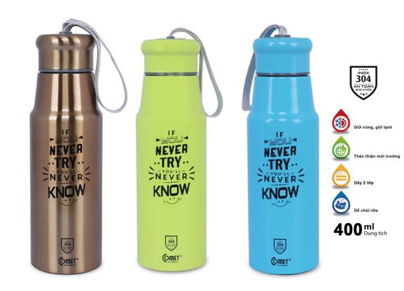 Bình giữ nhiệt Utilities 400ml Comet CH12-62