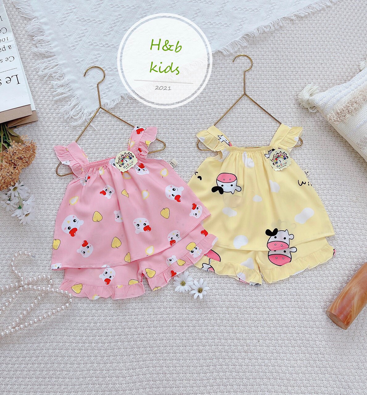 Set lanh lụa cánh tiên cho bé gái 6-20kg