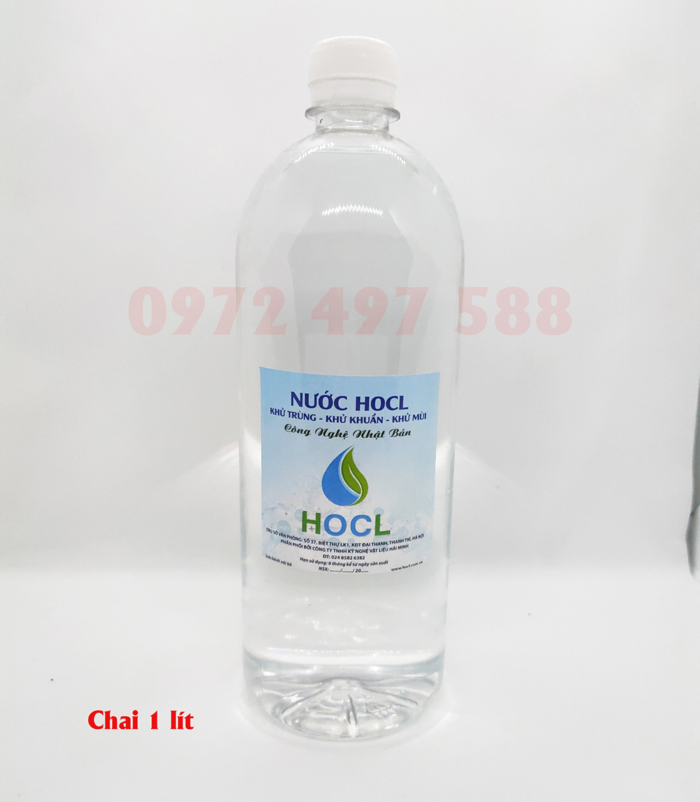 Nước khử trùng sát khuẩn HOCL chai 1 lít