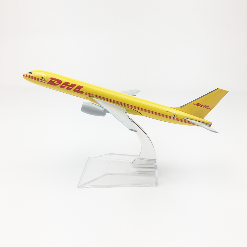 Mô hình máy bay DHL 16cm + đế trưng bày