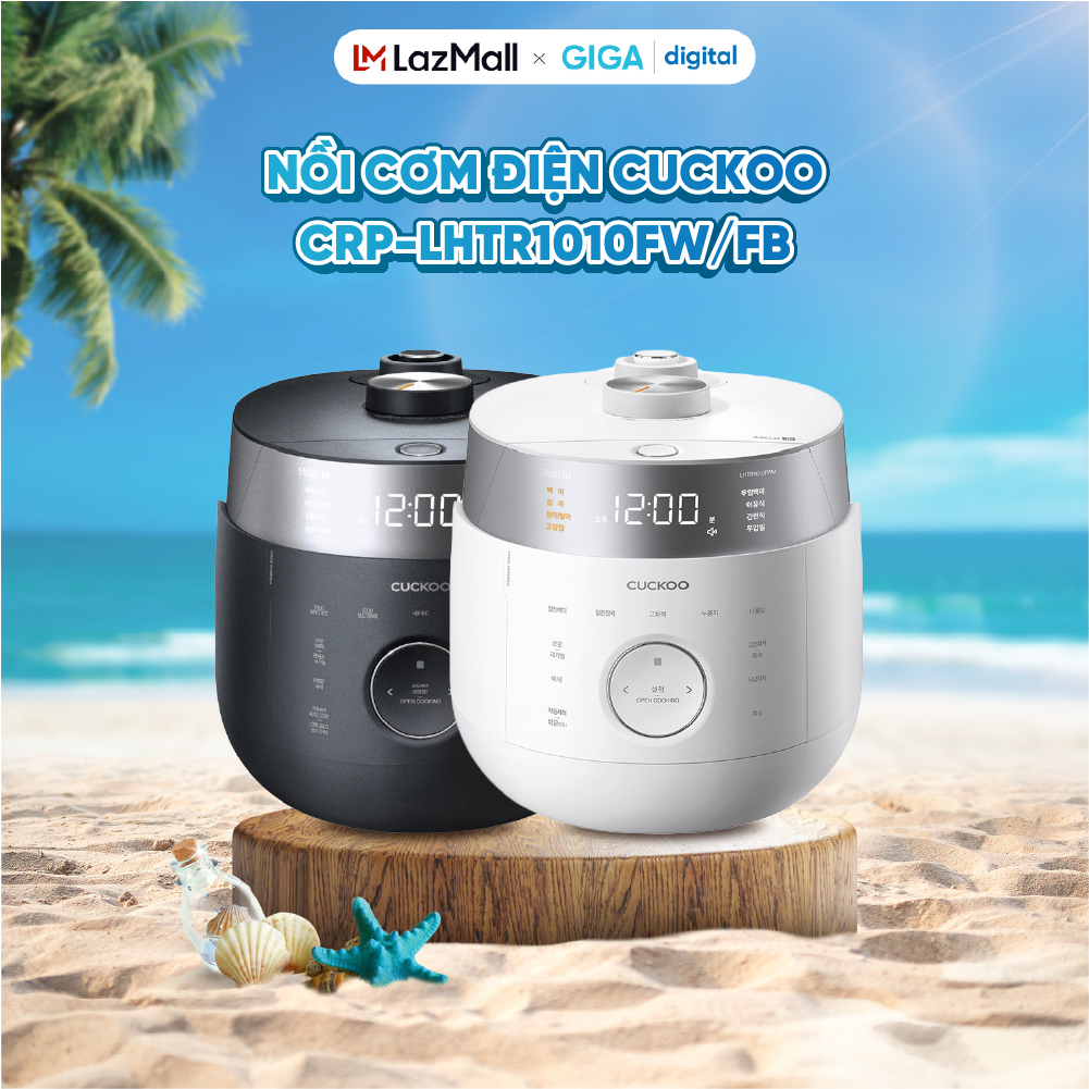 Nồi cơm điện cuckoo crp-lhtr1010fw/fb 1.8l
