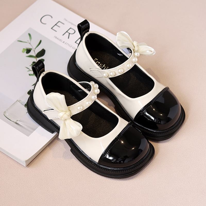 Giày búp bê sandal đế mềm cho bé gái phối nơ phong cách Hàn Quốc size 21-36 hàng Quảng Châu