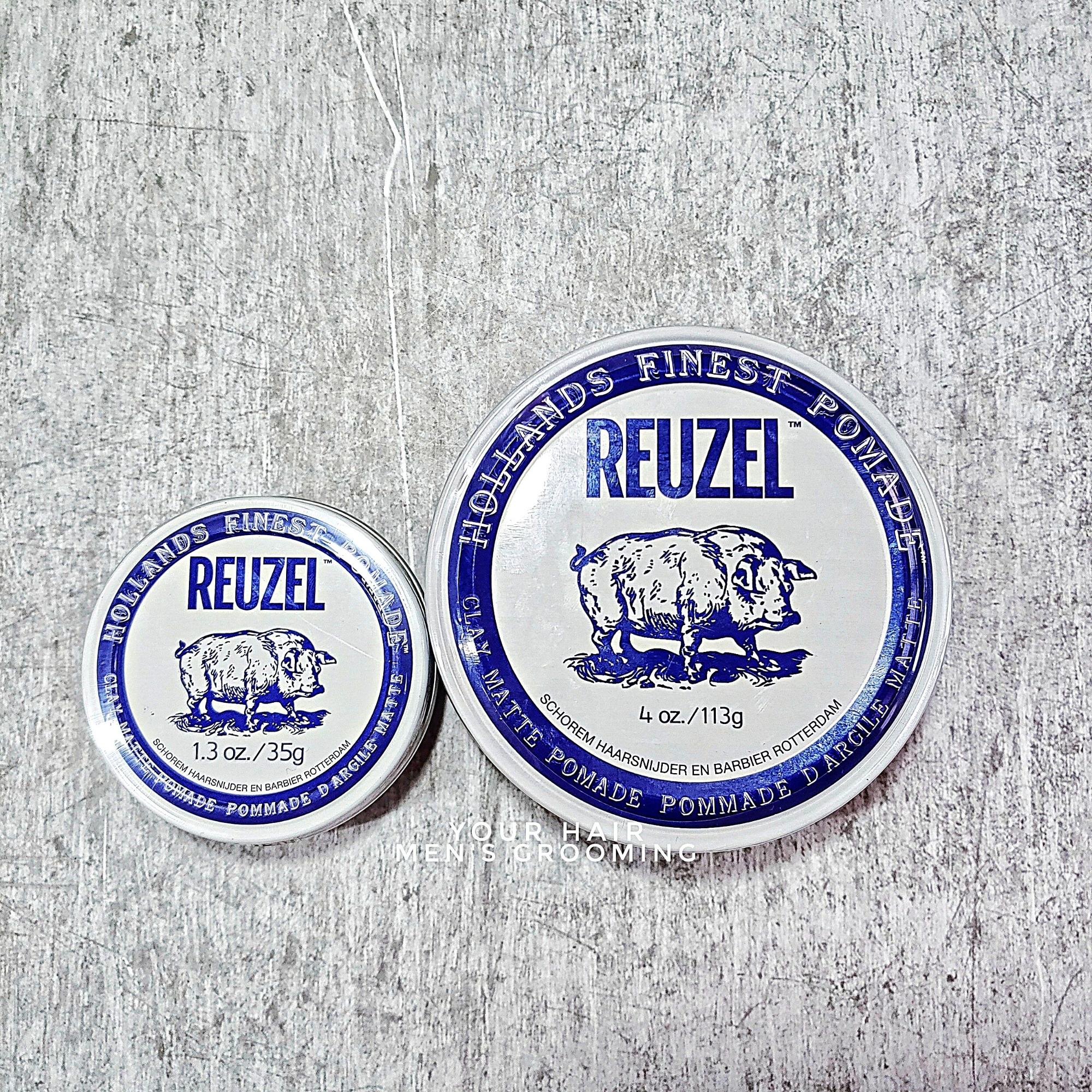 Sáp vuốt tóc Reuzel Clay Matte Pomade - 35g & 113g