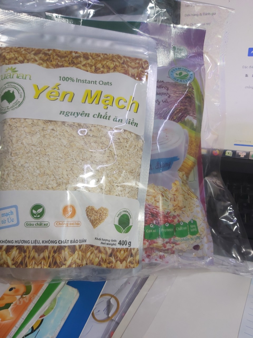 Bịch Yến mạch Xuân An 400g ( không tặng)