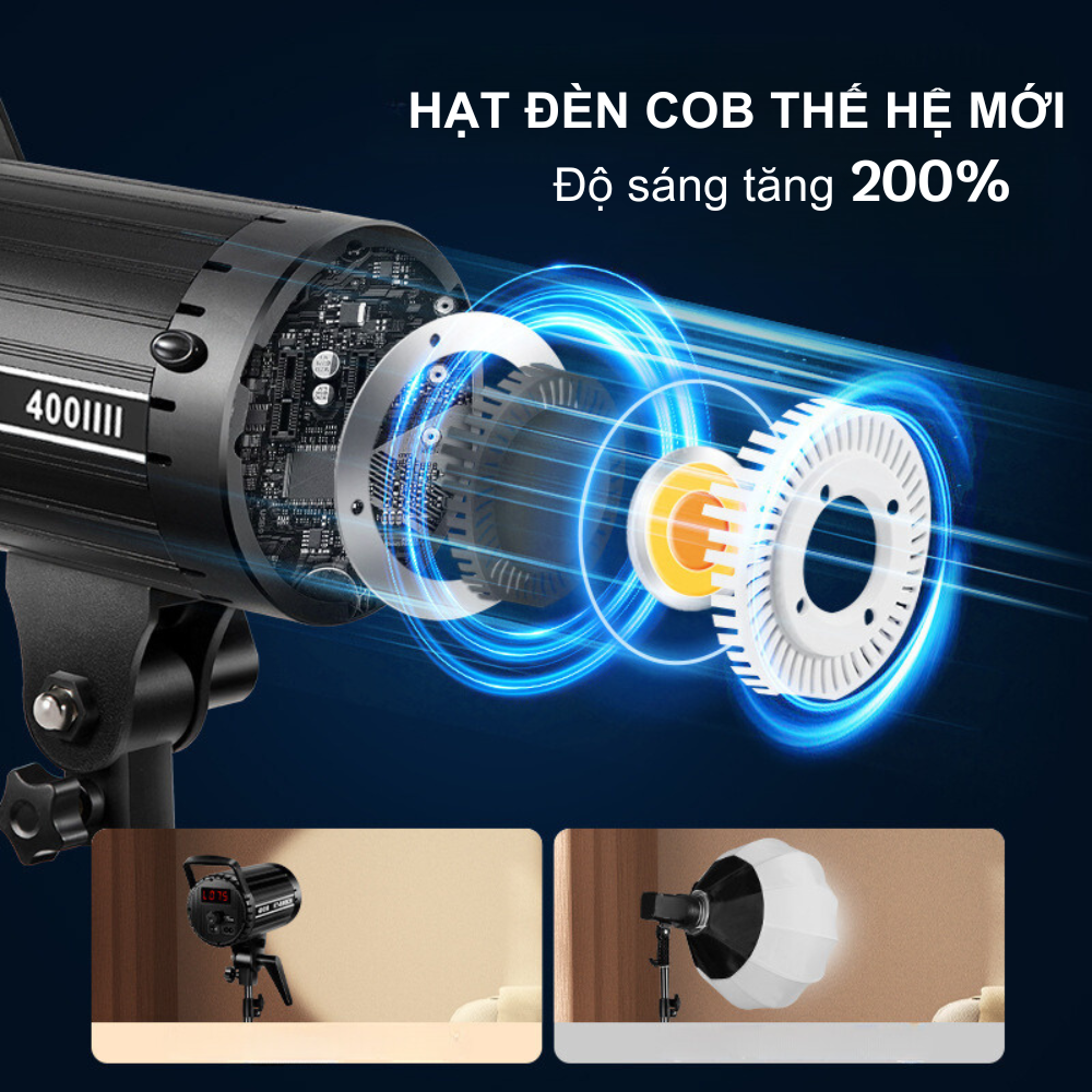 Bộ đèn studio SHUNYI BK-0929