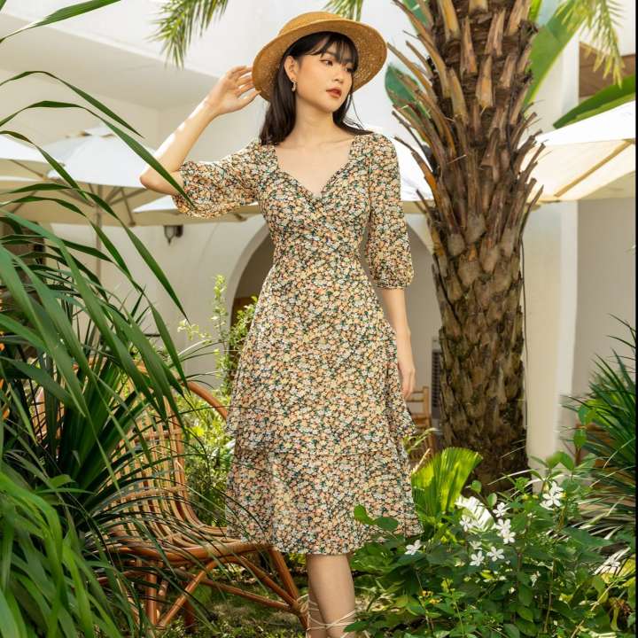 OLV – Đầm Full Bloom Dress – OLV ,SKU : 1582577495_VNAMZ-6734459231 >>>🇻🇳 Top1Vietnam 🛒>>> lazada.vn 🇻🇳🇻🇳🇻🇳🛒🛍🛒
