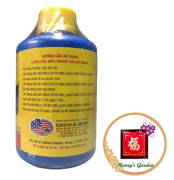 Phân Bón Lá Grow More B1 - #107A# 235ml