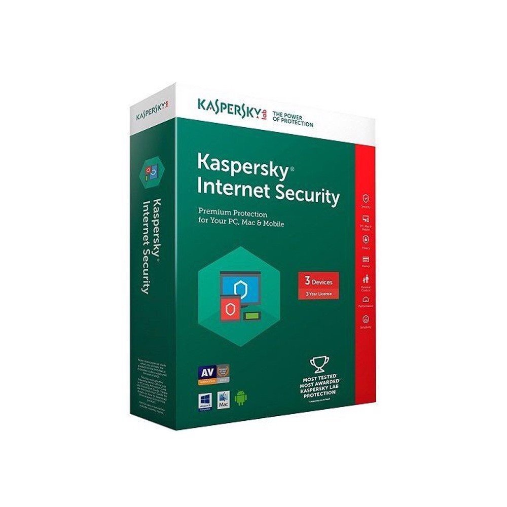 Phần mềm Kaspersky Internet Security cho 3 máy tính