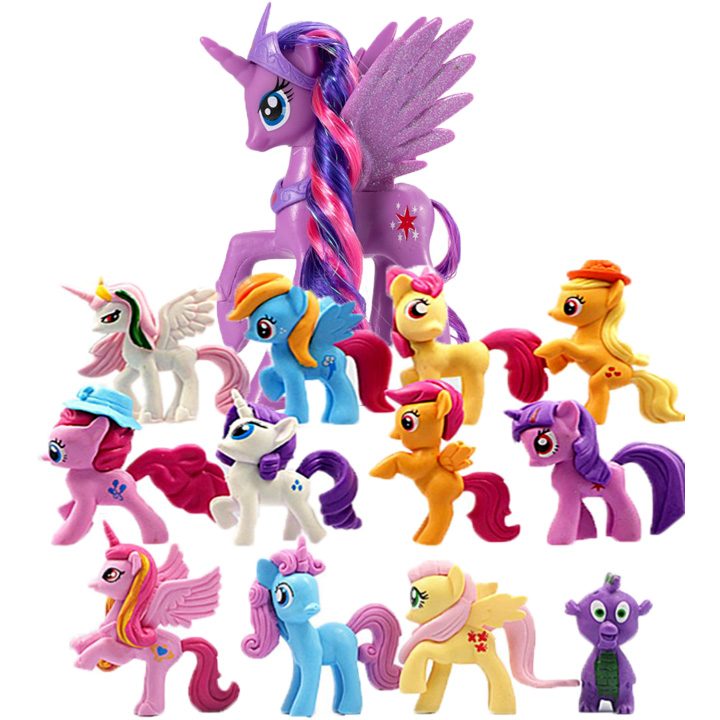 13 Ngựa Thiên Thần Pony (12 Ngựa Size 3cm-5cm+1 Ngựa 14cm)