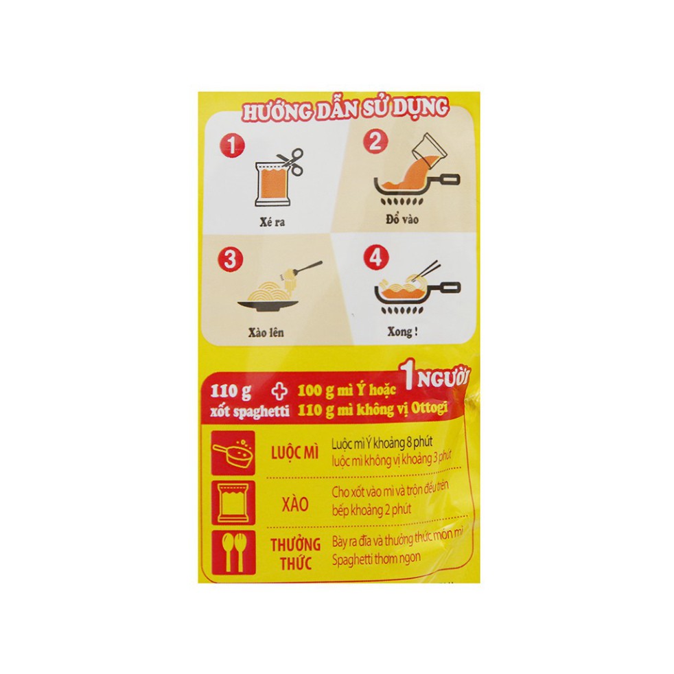 [FREESHIP️] - Xốt mì Spaghetti vị cà chua và ớt Ottogi gói 110g
