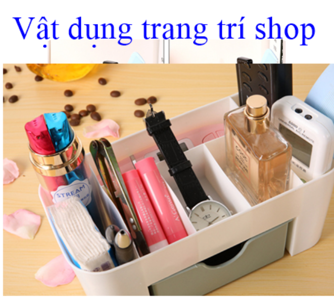 [HCM]Kệ mỹ phẩm nhựa kiểu mới - Kệ để bàn đa năng (LOẠI DÀY)