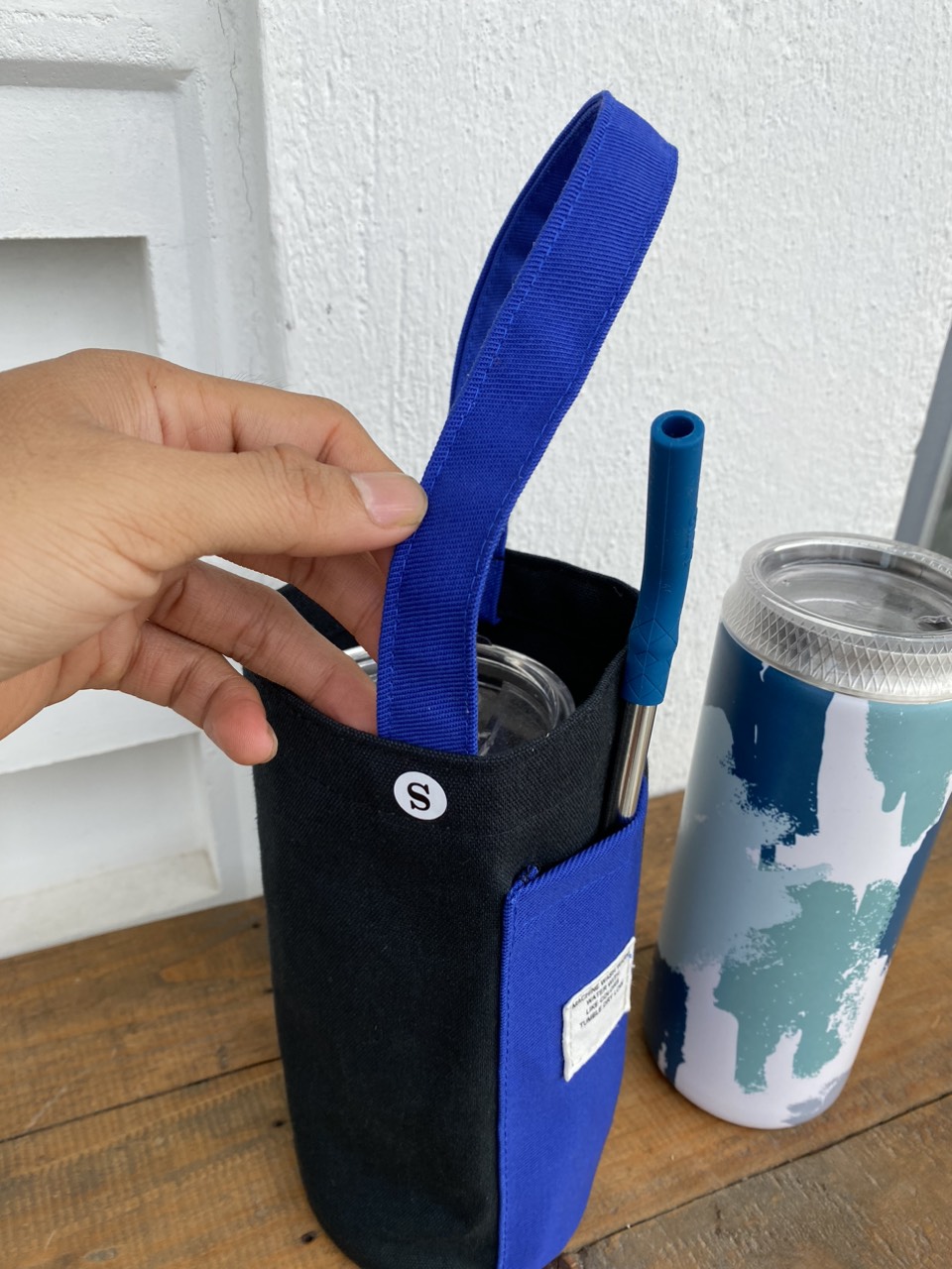 Túi vải Canvas đựng ly bình nước