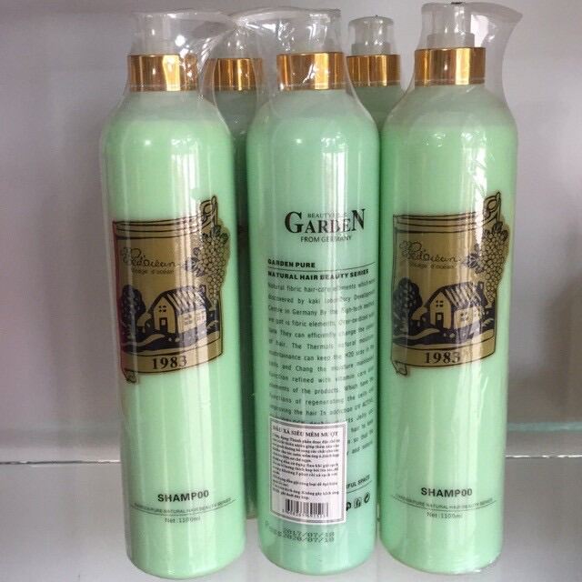 Cặp dầu gội + dầu xả Garden 1100ml (cao cấp)