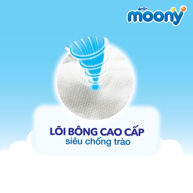 [CỘNG 6 MIẾNG] Tã quần Moony cao cấp L50 (9-14kg)