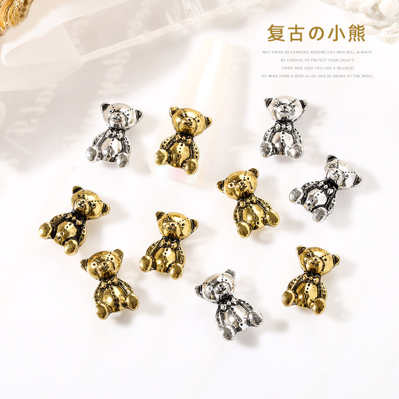 Set 4 Charm gấu đính móng mỗi màu 2 con - ST206