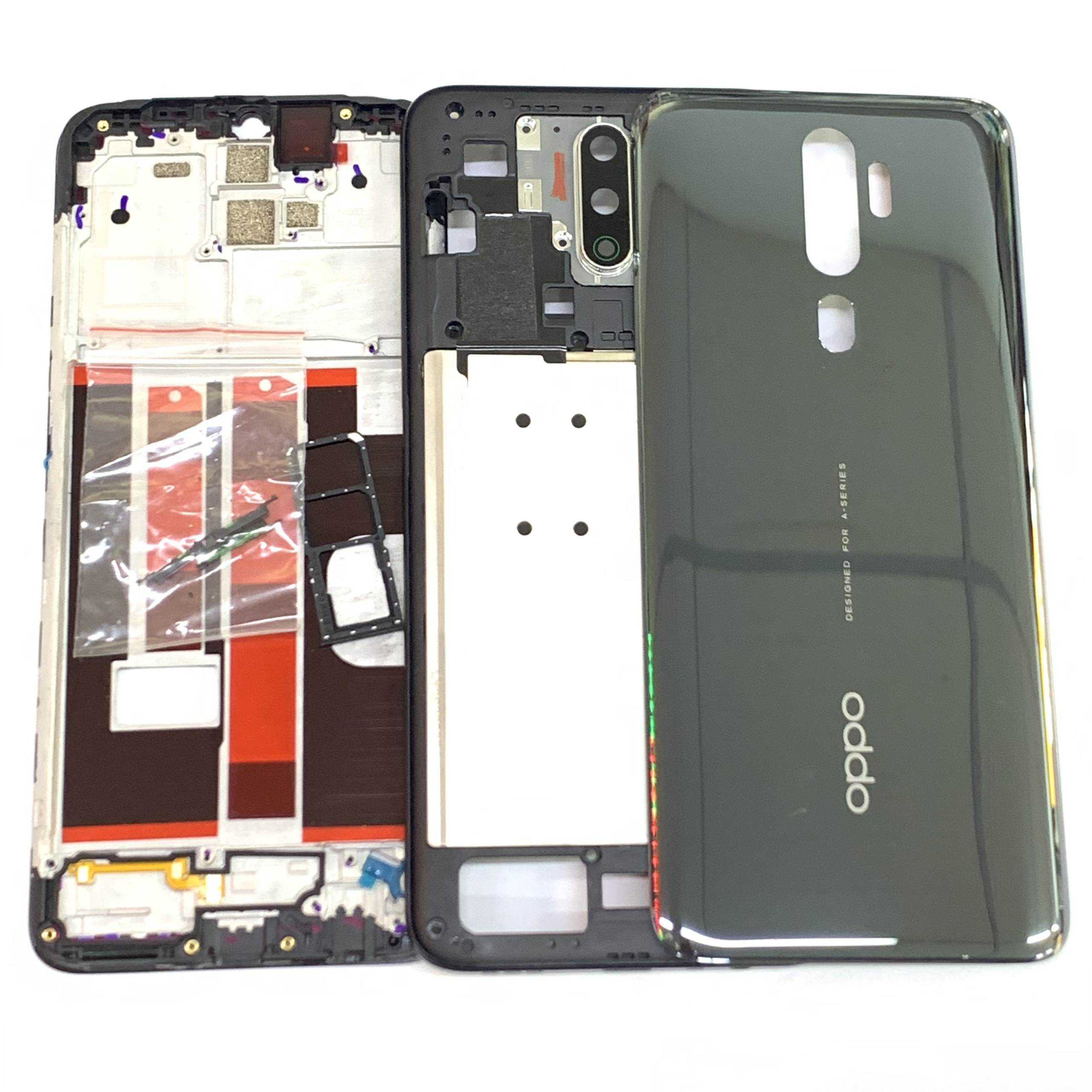 VỎ SƯỜN + KHUNG MÀN HÌNH OPPO A9 2020 ZIN