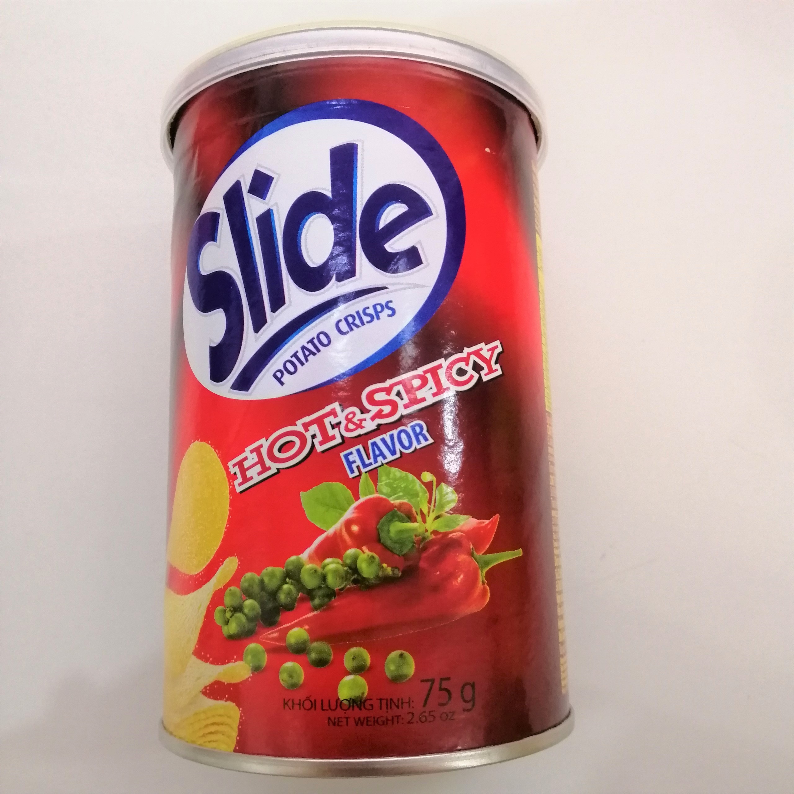 Snack Khoai Tây Slide Vị Thơm Cay (Lon 65g)