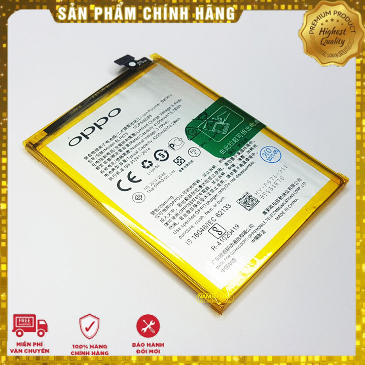 Battery for oppo realme c1 a5 a3s a7-2018 blpfei 4230mah zin + free seal battery + freeshipping
