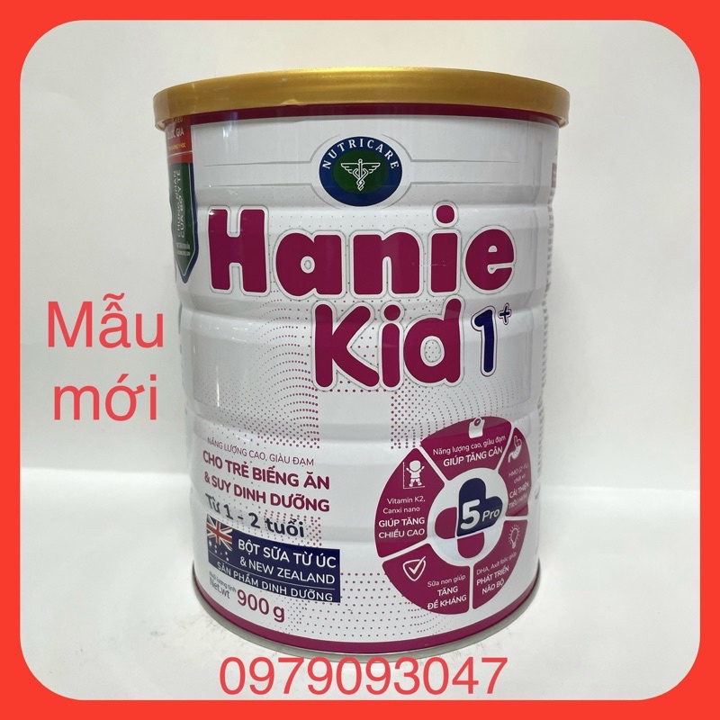 Sữa Hanie Kid 1+ (cho trẻ biếng ăn và suy dinh dưỡng từ 1-2 tuổi ) date:5/2025