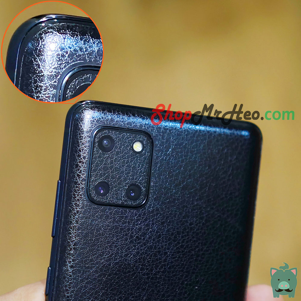 [HCM]Skin Dán Mặt Sau Lưng Vân 3D Giả Da Samsung Galaxy Note 10 Lite - S10 Lite