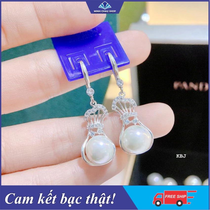 Bông tai trai, bông tai bạc gắn trai, bông tai trai mẫu mới, bông tai trai, bông tai trái châu mẫu mới siêu xinh