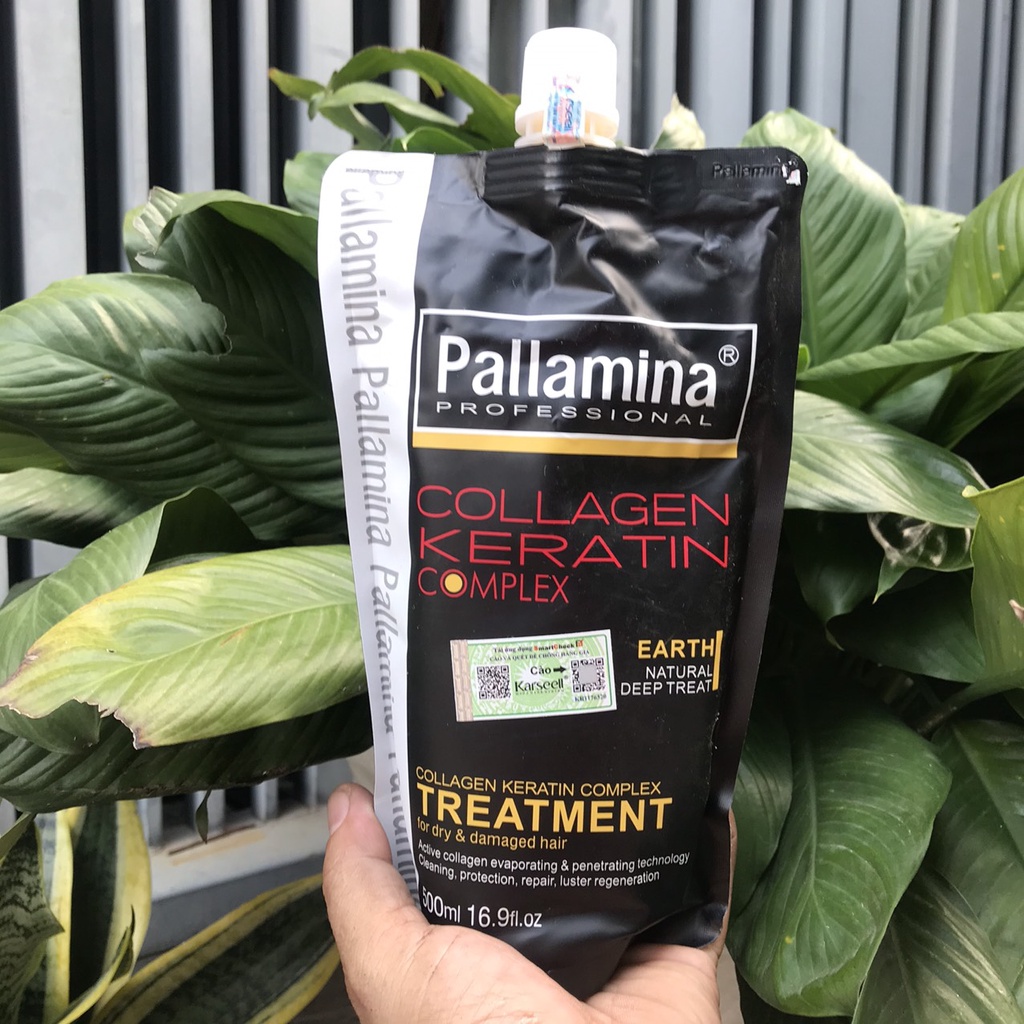 [HCM]Hấp Dầu Siêu Mềm Mượt Pallamina Collagen Keratin Complex 500Ml