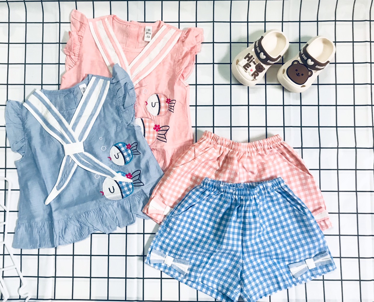 Set bộ nơ kiểu dễ thương cho bé gái