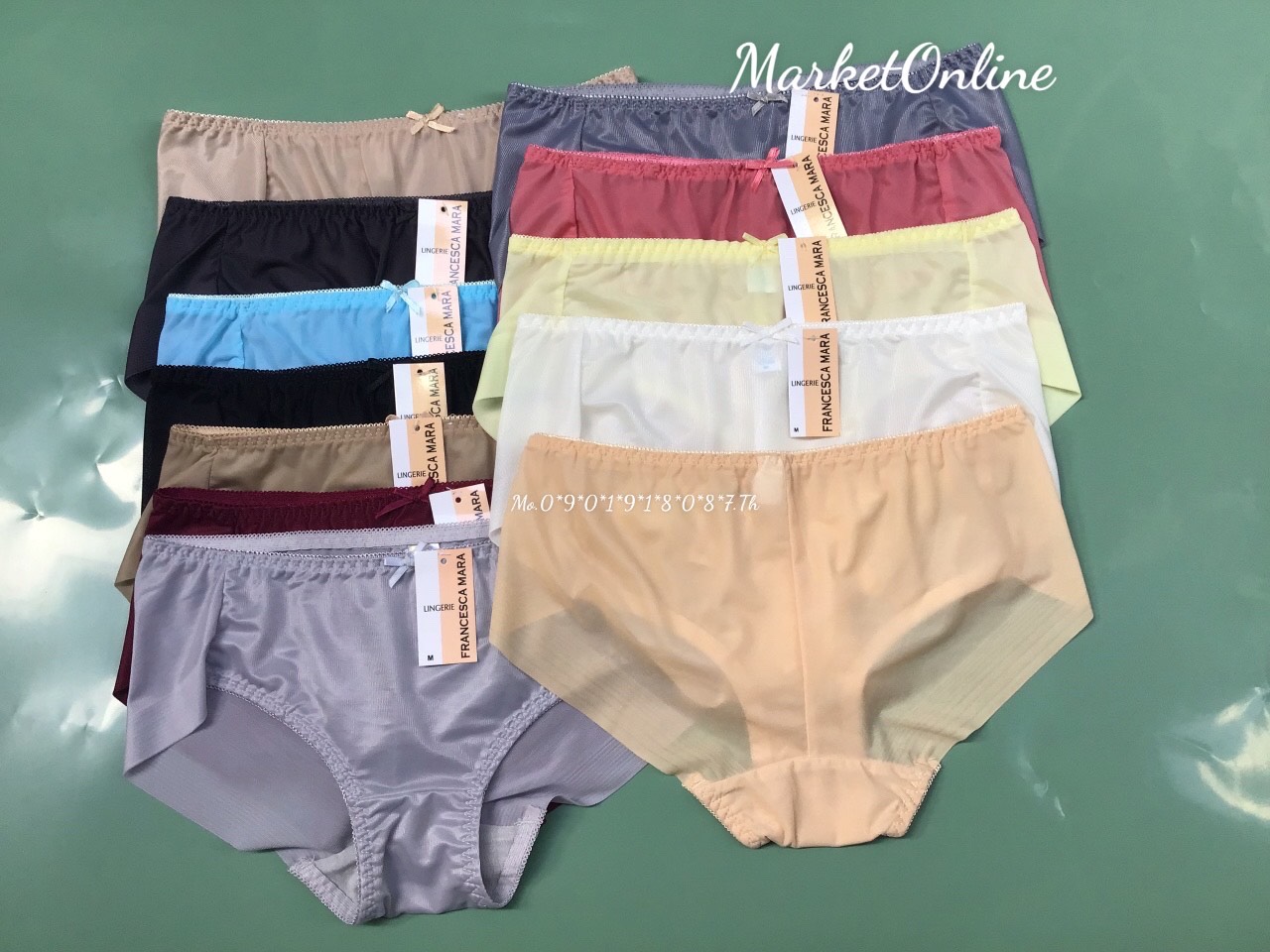Combo 5 Quần Sịp Lót Nữ Không Lộ Viền Dáng Thể Thao Chất Vải Voal Thoáng Khí Không Gây Dị Ứng Mặc Hàng Ngày MarketOnline MR031 M-3XL