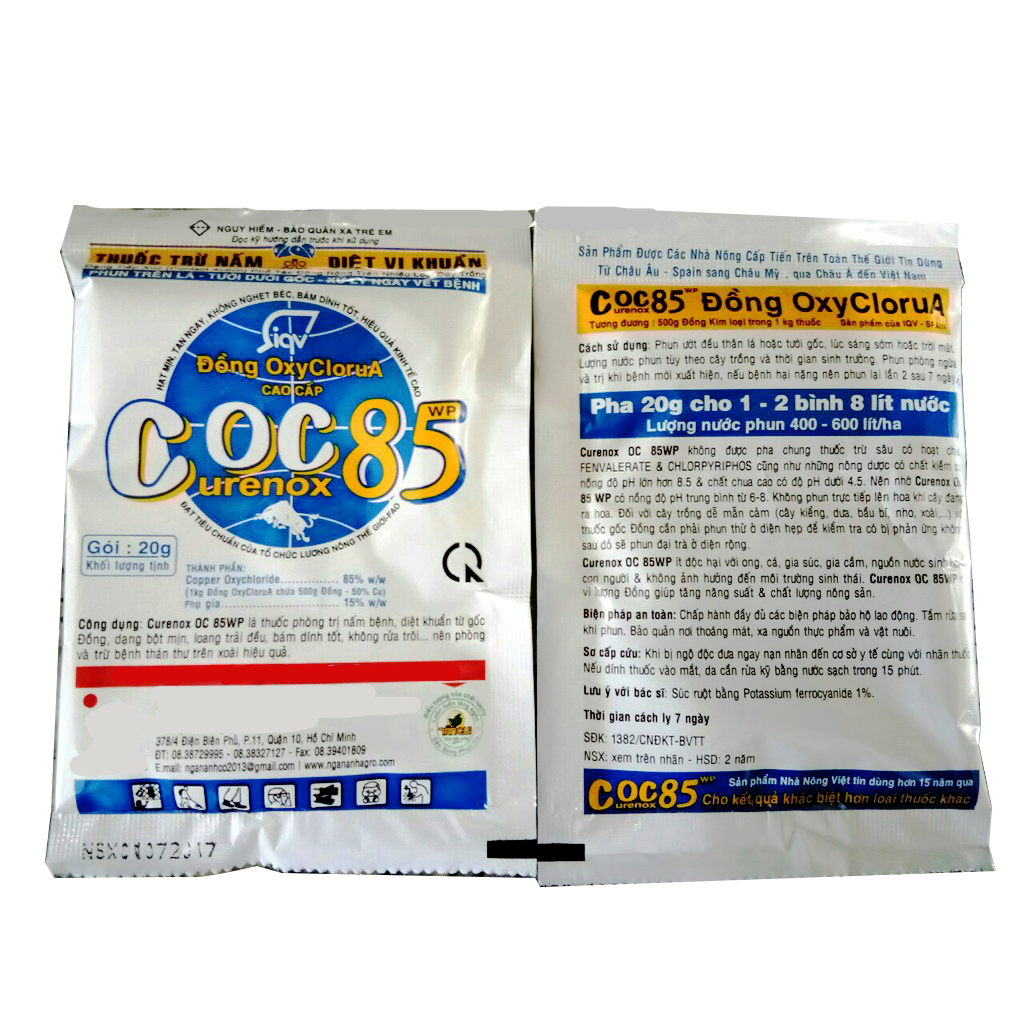 THUỐC TRỪ NẤM BỆNH - COC85 GÓI 20 GRAM