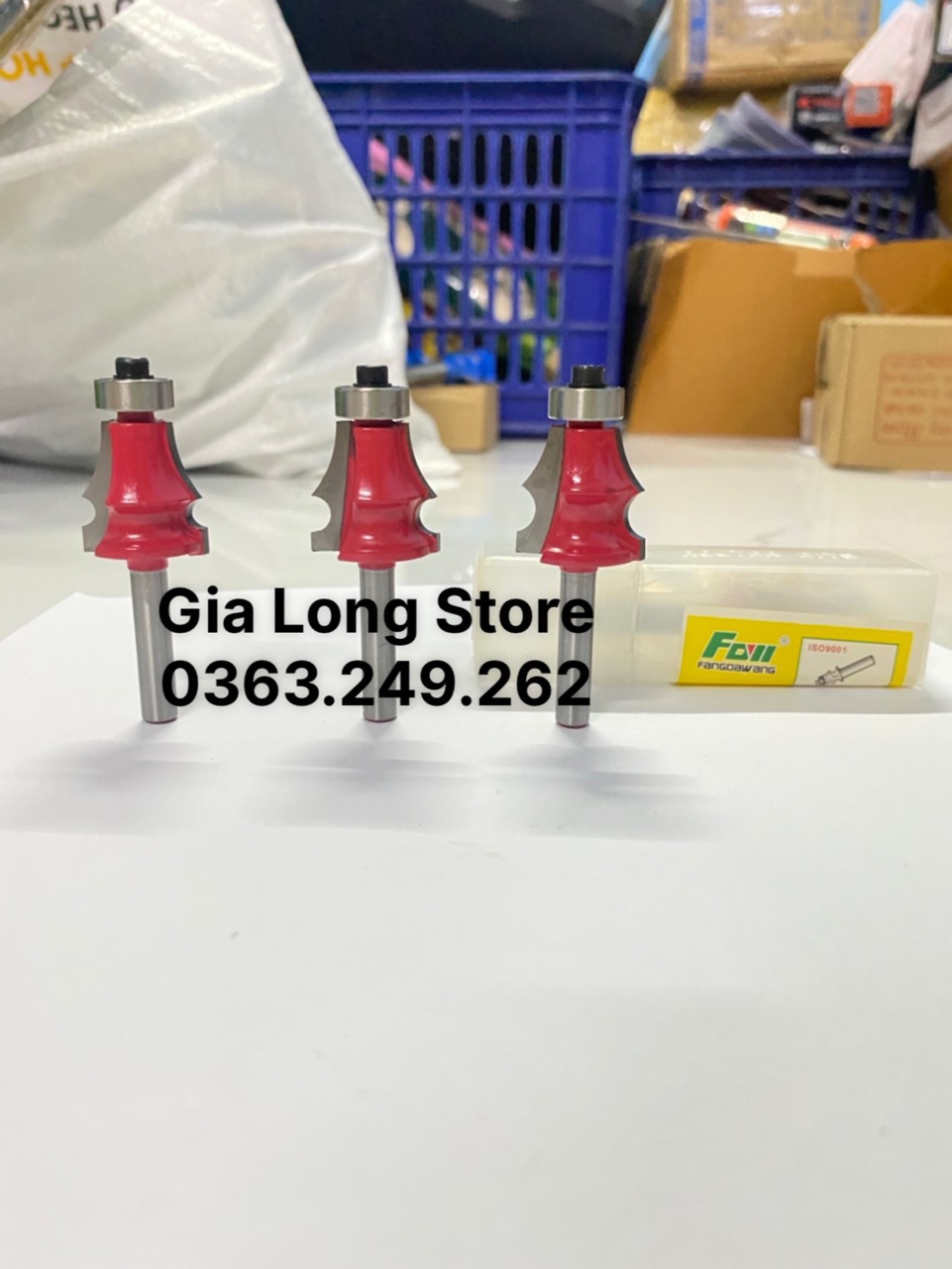 Mũi phay gổ 1 kẻ chỉ 5-6-8mm cốt 6.35mm và 12.7mm