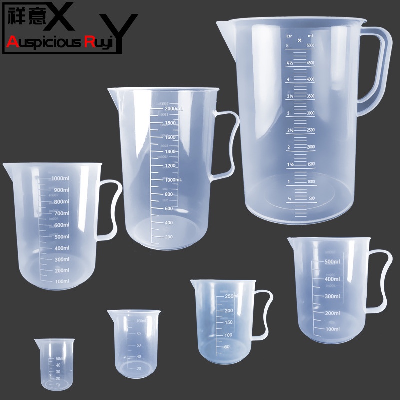 Ca đong nhựa có vạch đo lường ML nhiều dung tích