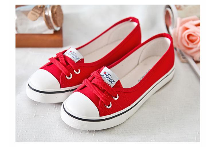 Giày Lười Nữ, Giay Luoi Vai Nu, giày Slip-on Vải Mềm Mại, giày lười nữ buộc dây