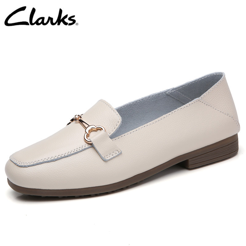 Giày Lười Da Nữ Clarks_ - Pure Block
