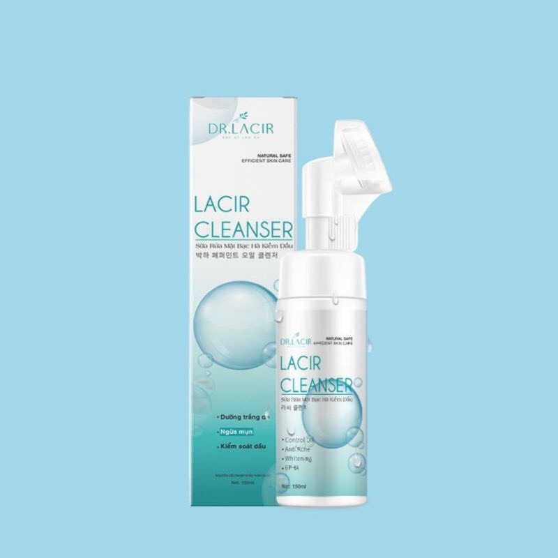 Sữa rửa mặt bạc hà kiềm dầu Dr.lacir ( Chính hãng)