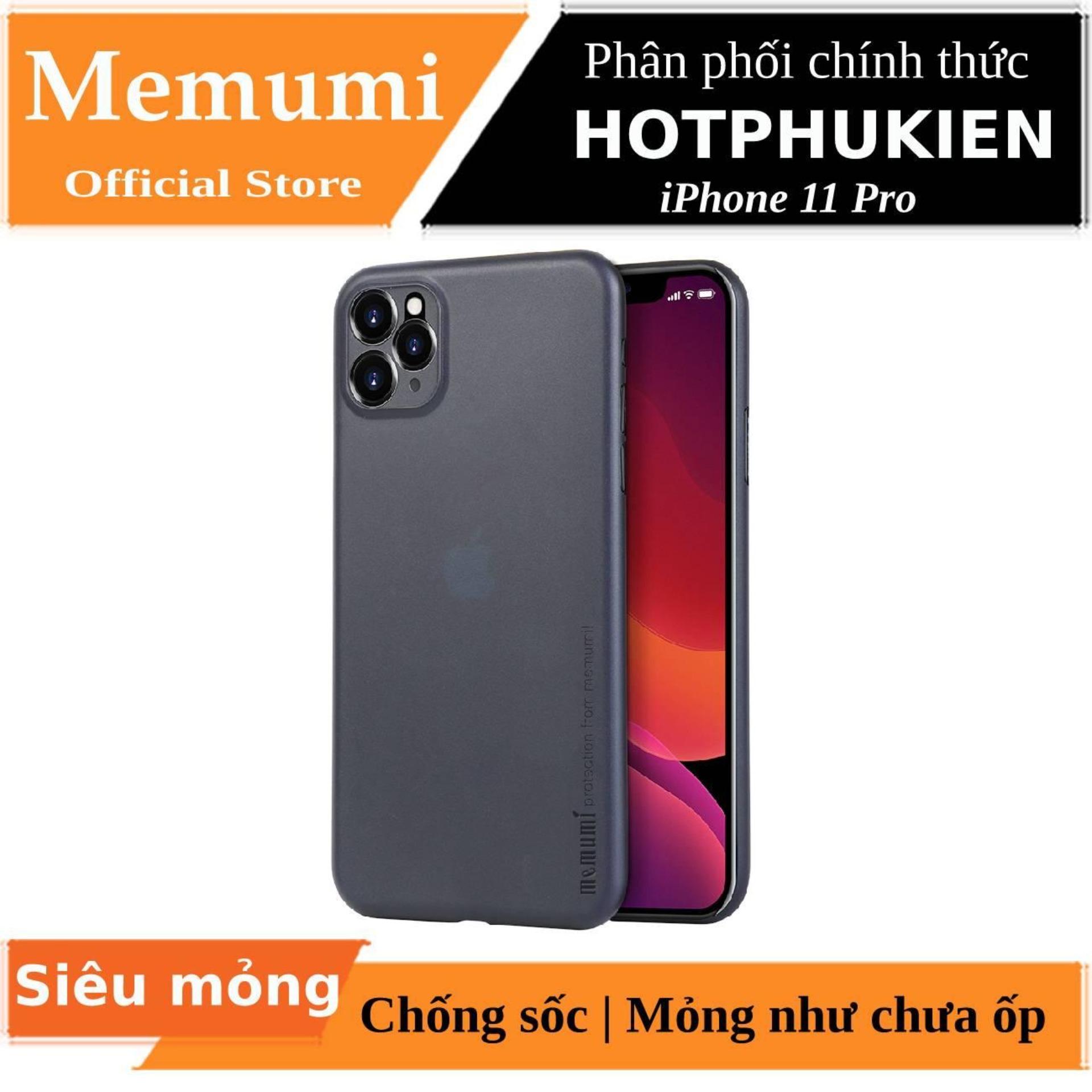 [HCMC] 0.3mm ultra thin matte case for iPhone 11 pro (5.8 inch) mesumi edge protective camera cover-distributed by hotphukien
