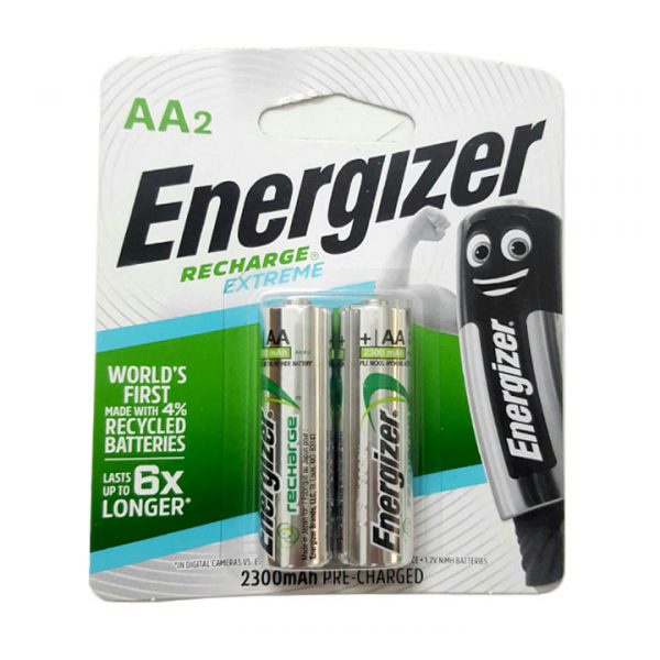 Combo 2 vỉ Pin sạc AA  Energizer 2300mah (1 vỉ 2 viên)