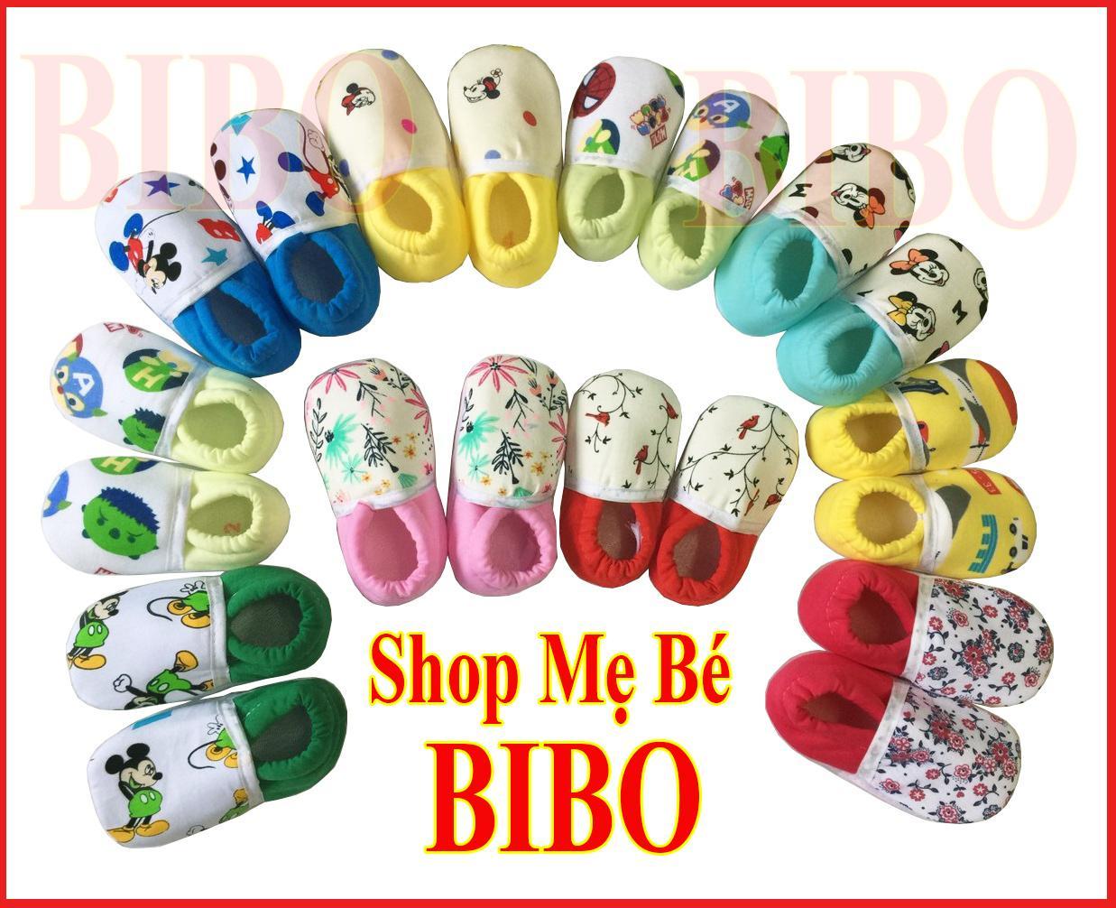 Combo 10 đôi giày vải cho bé dưới12 tháng mang ấm chân. đế chắc chắn, bám dính tốt