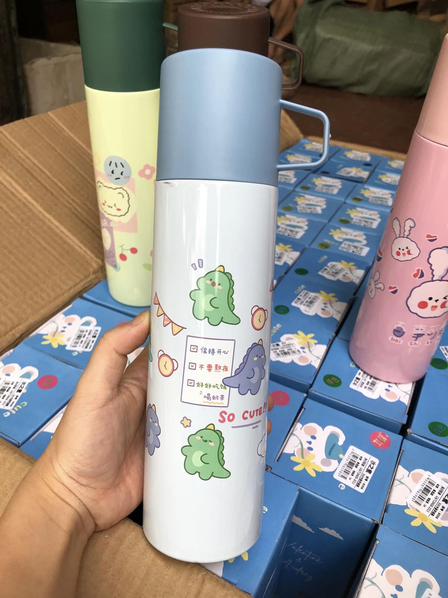 Bình giữ nhiệt 500ml ruột inox